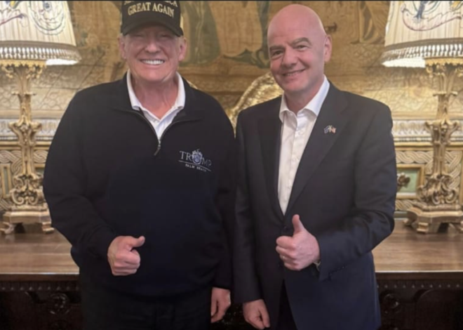 Infantino lands in Washington for a kick-around with Trump