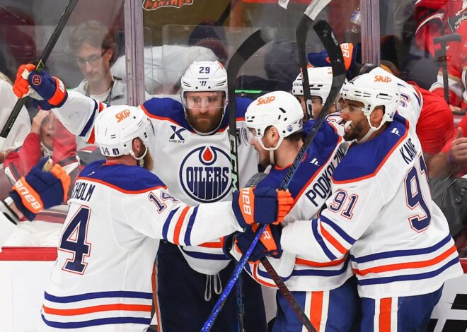Edmonton Oilers win 5-4 in OT to even series