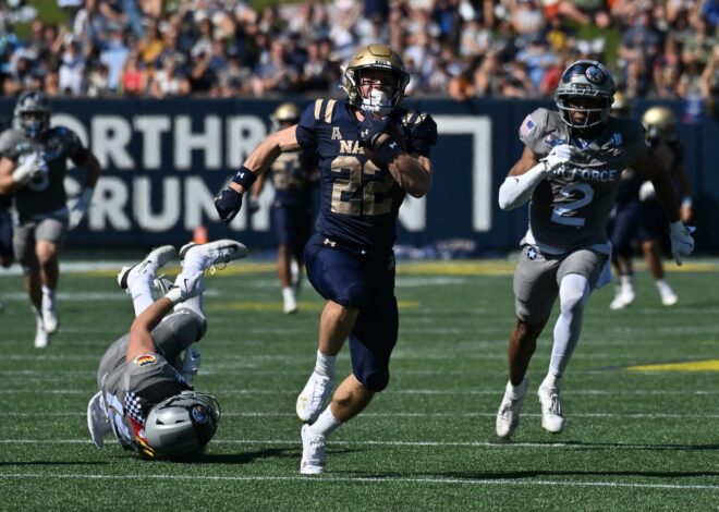 Navy football’s Eli Heidenreich has developed into a pro prospect