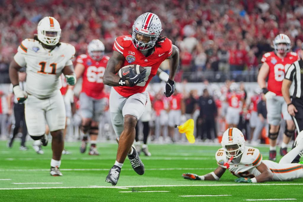 Defending champ Ohio State loses to Miami as teams with first-round byes drop to 0-5 in playoff – Baltimore Sun