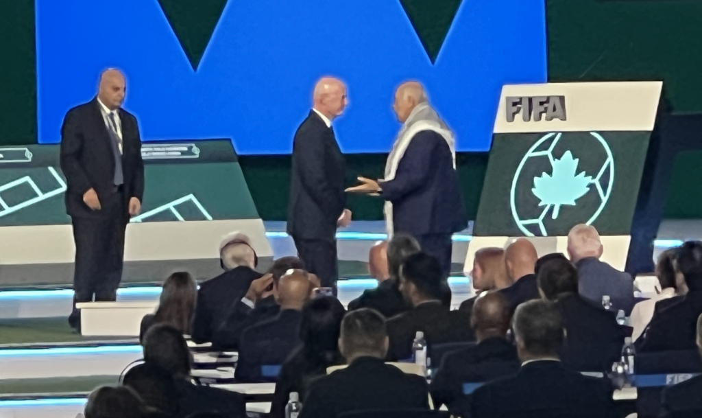 Infantino peace making falls embarrassingly flat as Palestine’s Rajoub refuses to be coerced into Israeli handshake