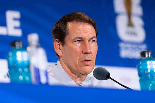 Belgium boss Rudi Garcia says his remarks were football related, not racially motivated