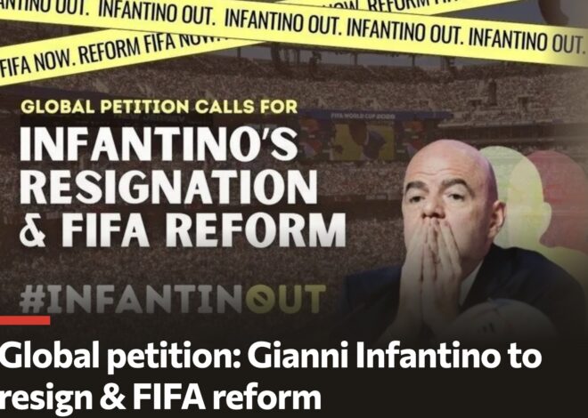 Fan groups call for removal of Infantino, launch ‘Infantino must go’ petition